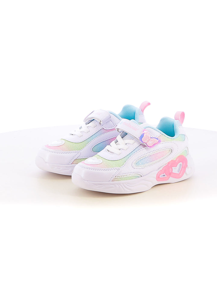 Sneakers con strappi bambina MELANIA MJ2677 bianco fantasia | Costa Superstore