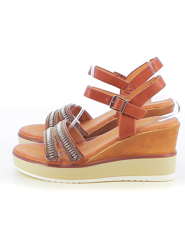 Sandali fasciati donna MINU 2138-5 beige scuro | Costa Superstore