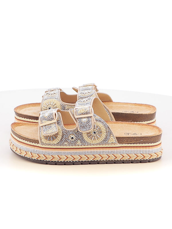 Ciabattine donna MINU 356-1 beige chiaro | Costa Superstore