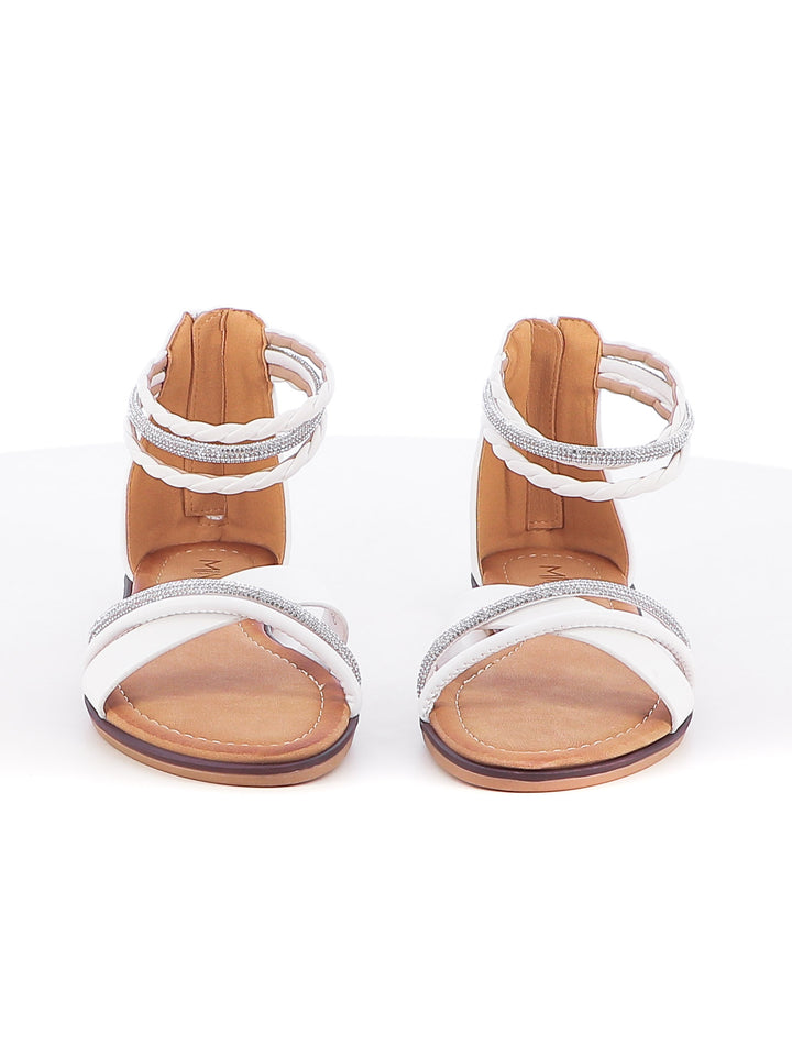 Sandali con cinturino donna MINU 6W9110-A1 bianco | Costa Superstore