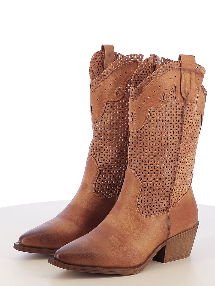 Stivali texani donna MINU 6Y2200-15 cuoio | Costa Superstore