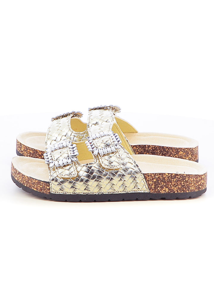 Ciabattine donna MINU 8720-1 oro | Costa Superstore