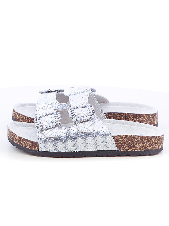 Ciabattine donna MINU 8720-1 argento | Costa Superstore