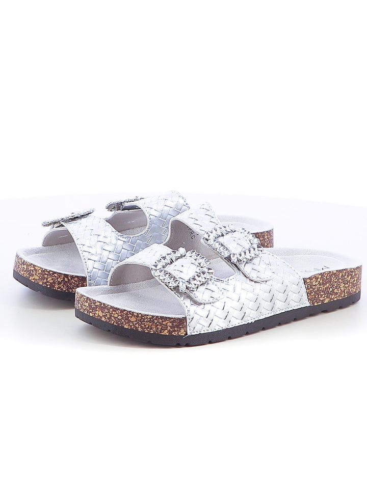 Ciabattine donna MINU 8720-1 argento | Costa Superstore