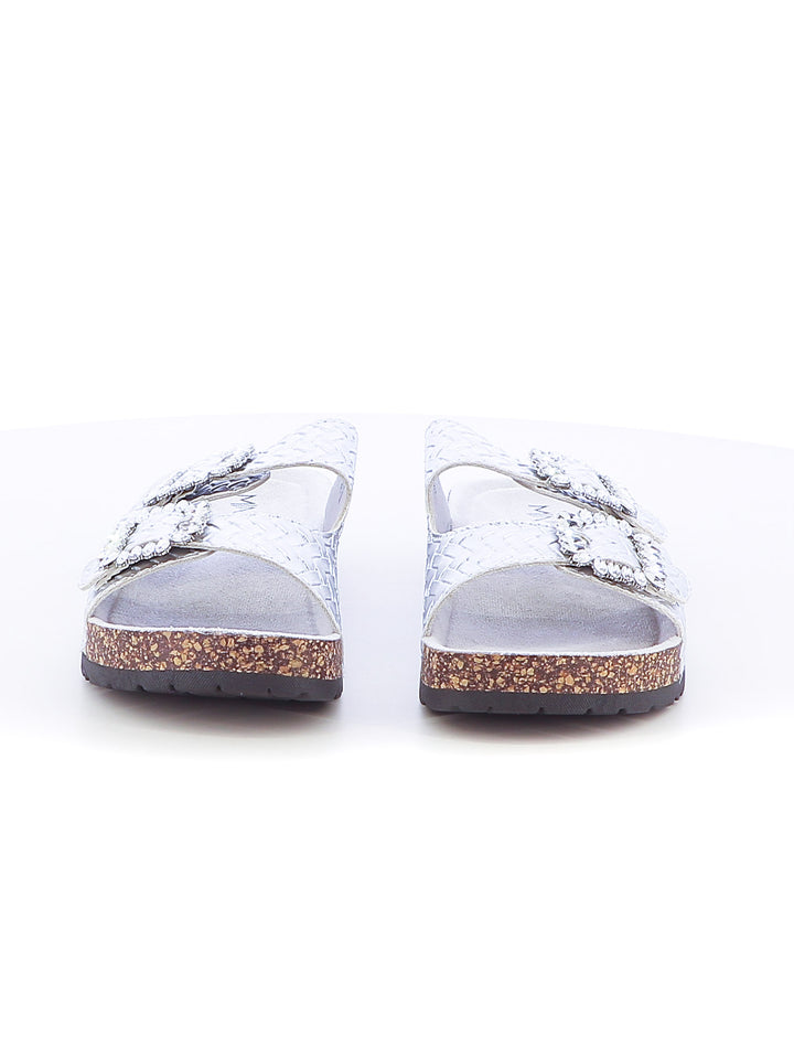 Ciabattine donna MINU 8720-1 argento | Costa Superstore