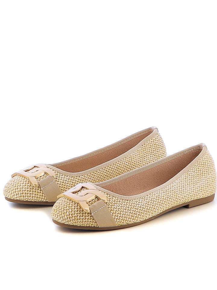 Ballerine a punta tonda donna MINU AP25S-48C beige chiaro | Costa Superstore