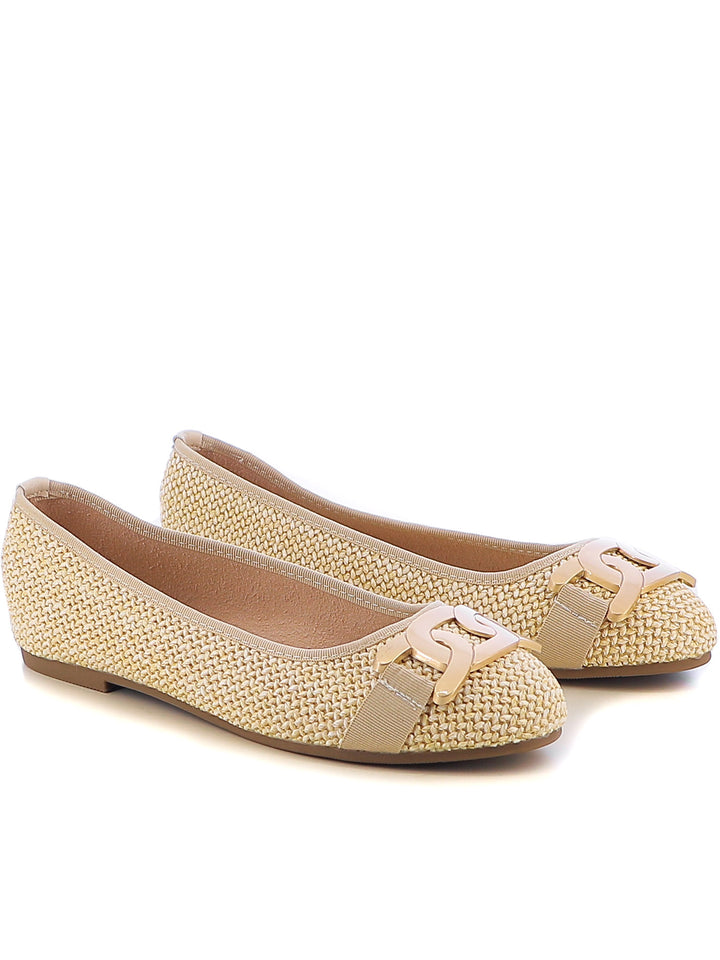 Ballerine a punta tonda donna MINU AP25S-48C beige chiaro | Costa Superstore