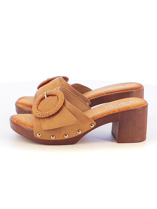 Zoccoli donna MINU BF108-A marrone | Costa Superstore
