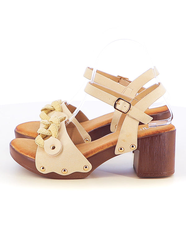 Sandali con cinturino donna MINU BF108-E beige chiaro | Costa Superstore