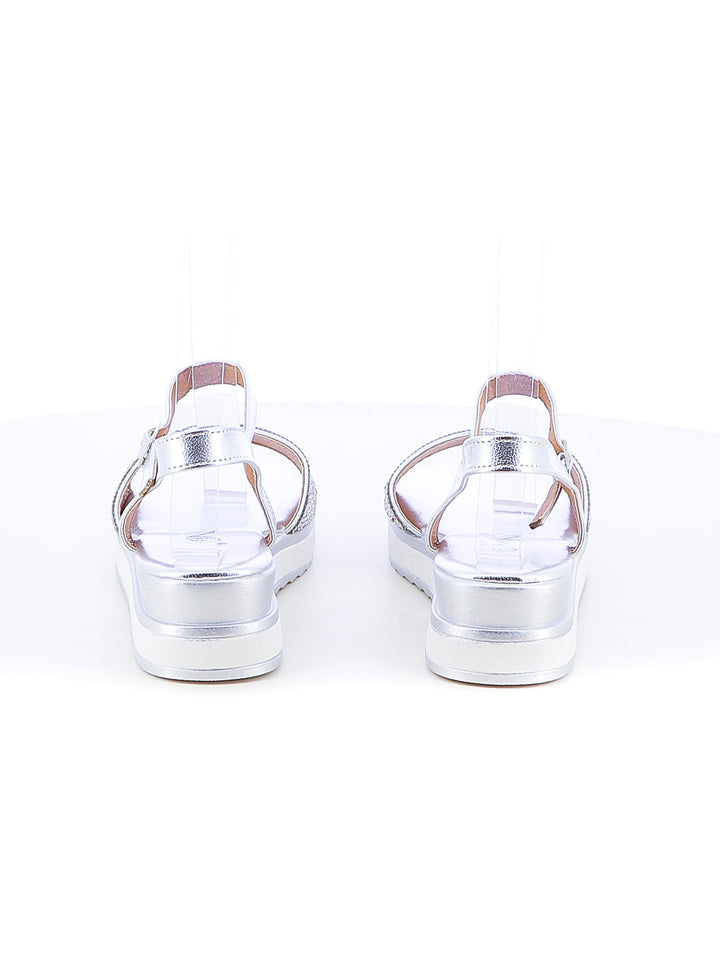 Sandali con cinturino donna MINU CH-2071-B03 argento | Costa Superstore