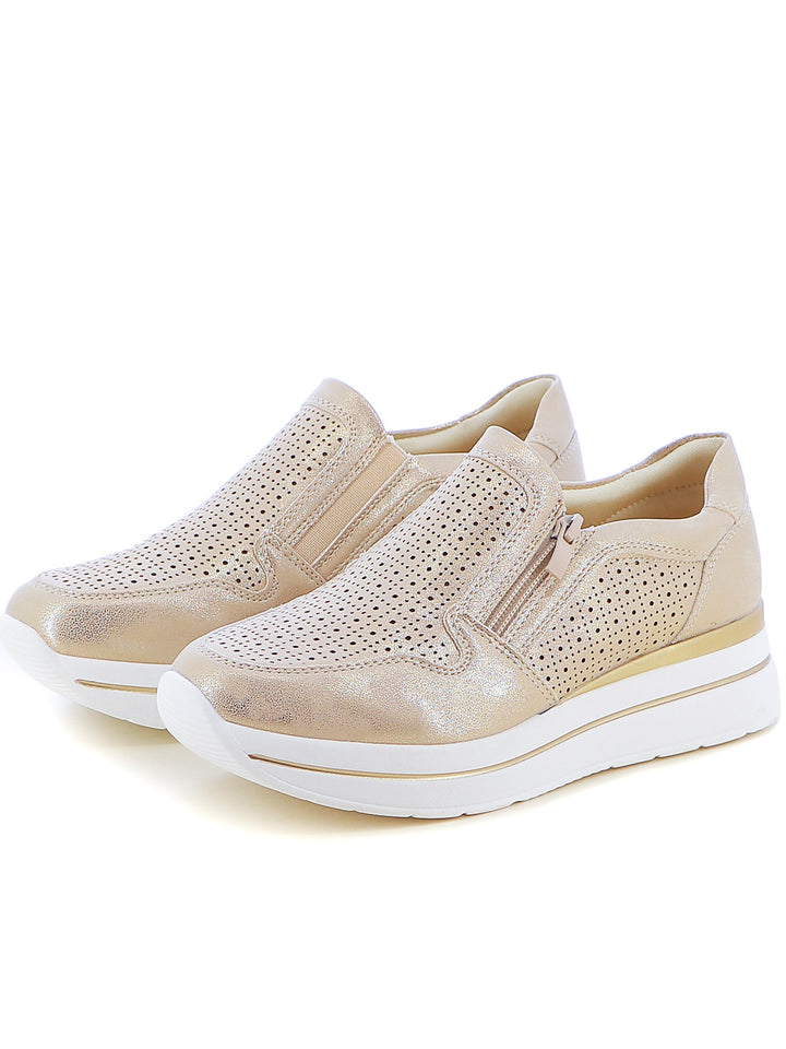 Sneakers senza lacci donna MINU H2076-3 oro | Costa Superstore
