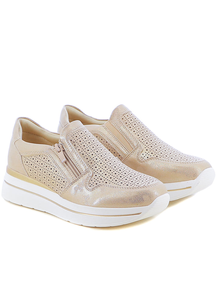Sneakers senza lacci donna MINU H2076-3 oro | Costa Superstore