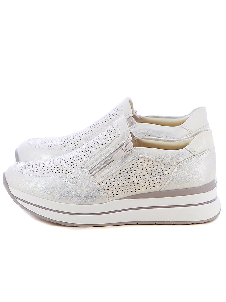 Sneakers senza lacci donna MINU H2076-3 argento | Costa Superstore
