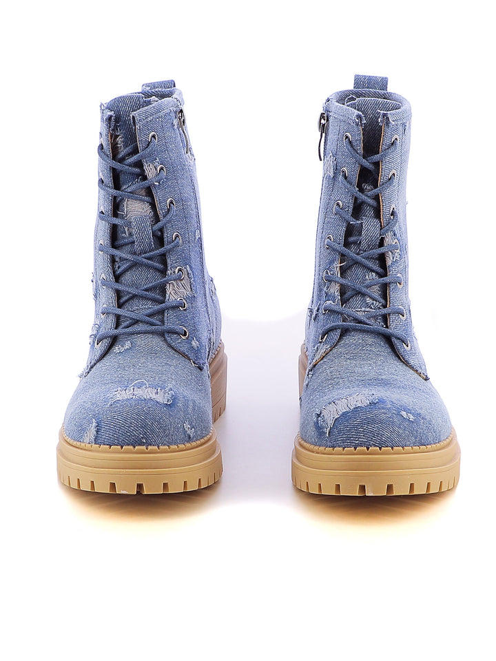 Anfibi donna MINU H26130-2 azzurro | Costa Superstore