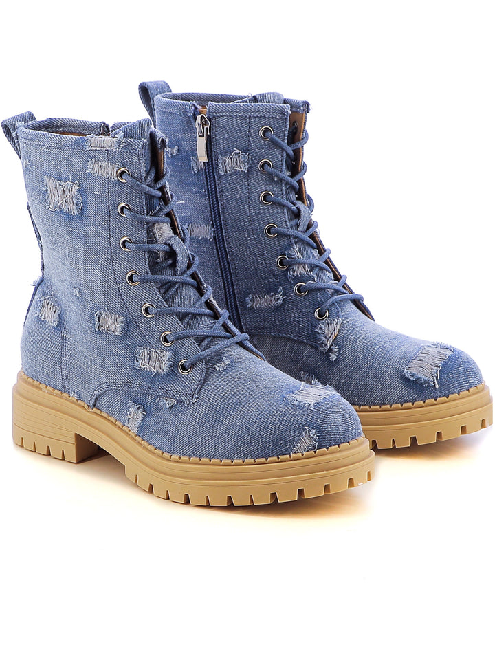 Anfibi donna MINU H26130-2 azzurro | Costa Superstore