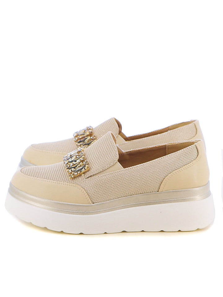 Mocassini donna MINU H3W2021-54 beige chiaro | Costa Superstore