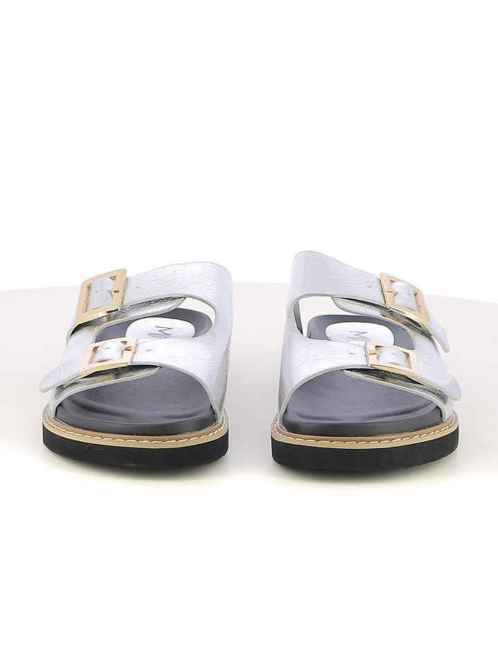 Ciabattine donna MINU L2579-4B argento | Costa Superstore