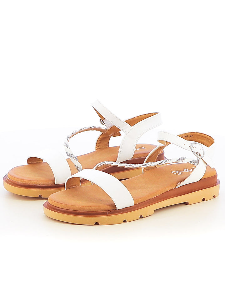 Sandali con t-strap donna MINU LL0331-10 bianco | Costa Superstore