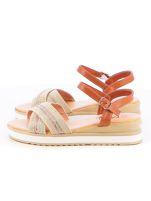 Sandali con cinturino donna MINU LL0331-2 beige scuro | Costa Superstore