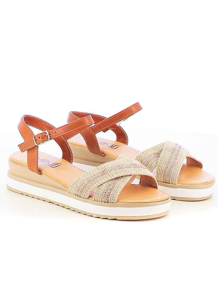 Sandali con cinturino donna MINU LL0331-2 beige scuro | Costa Superstore