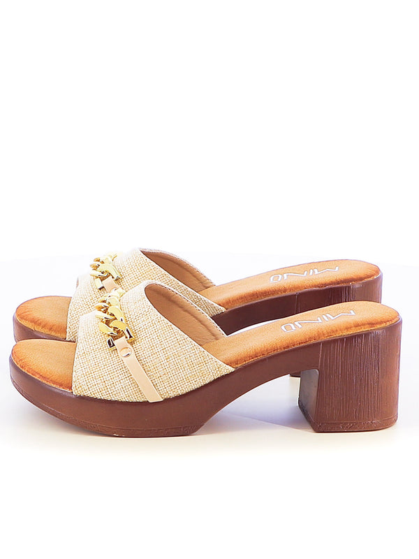 Zoccoli donna MINU OLT392-A beige chiaro | Costa Superstore