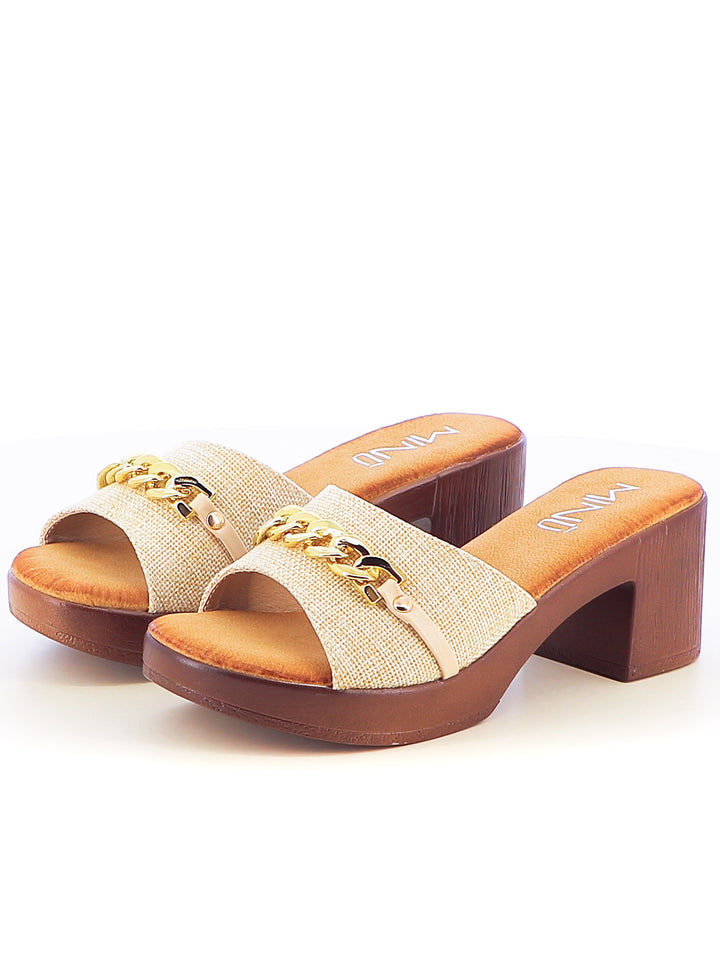 Zoccoli donna MINU OLT392-A beige chiaro | Costa Superstore