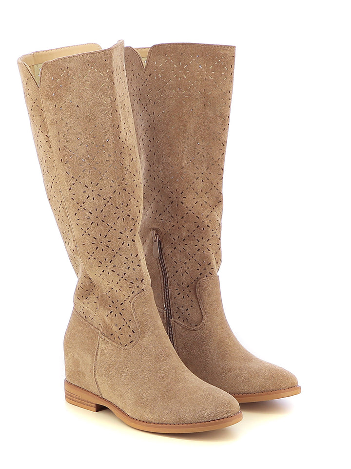 Stivali alti donna MINU RQ2301-6 beige scuro | Costa Superstore