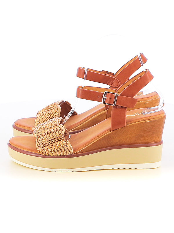 Sandali con cinturino donna MINU Y025-88A beige scuro | Costa Superstore