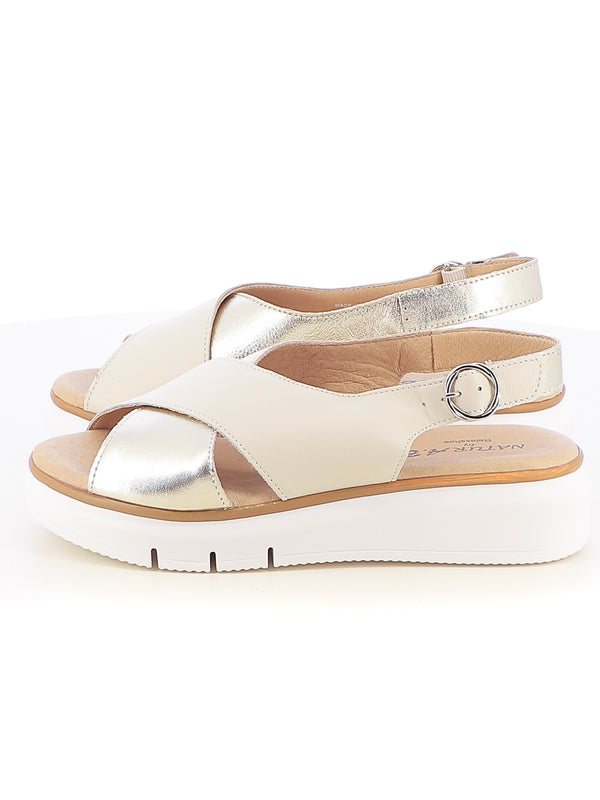 Sandali con cross-strap donna NATUR AB 797-001 grigio scuro | Costa Superstore
