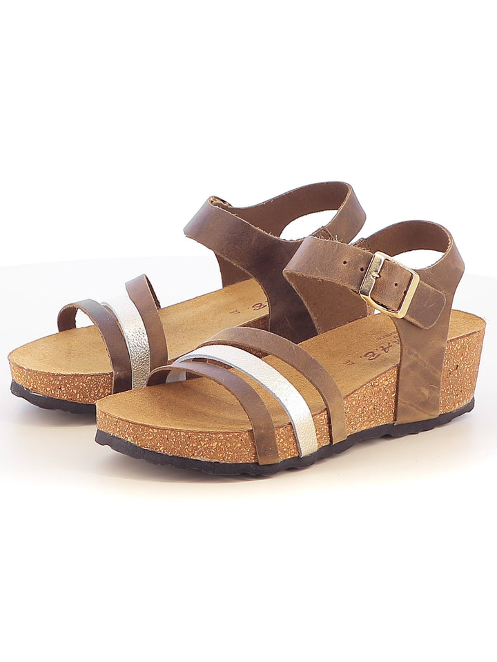 Sandali con cinturino donna NATUR AB 895-021 grigio scuro | Costa Superstore