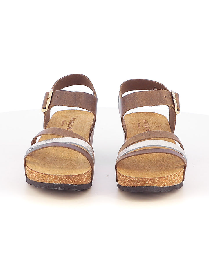 Sandali con cinturino donna NATUR AB 895-021 grigio scuro | Costa Superstore