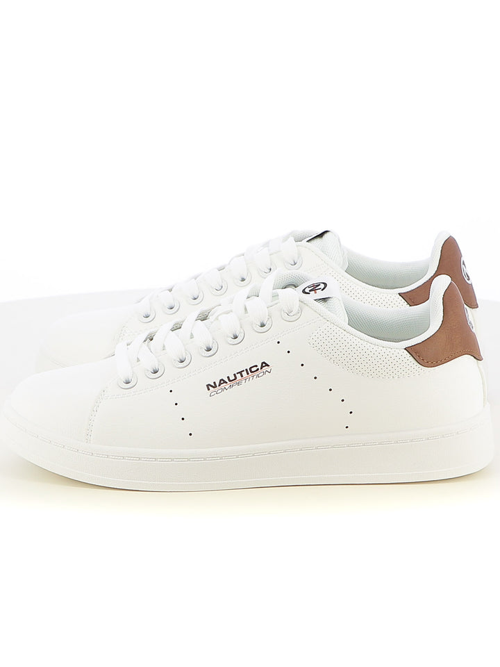 Sneakers stringate uomo NAUTICA COMPETITION NCM516Z00 bianco cuoio | Costa Superstore