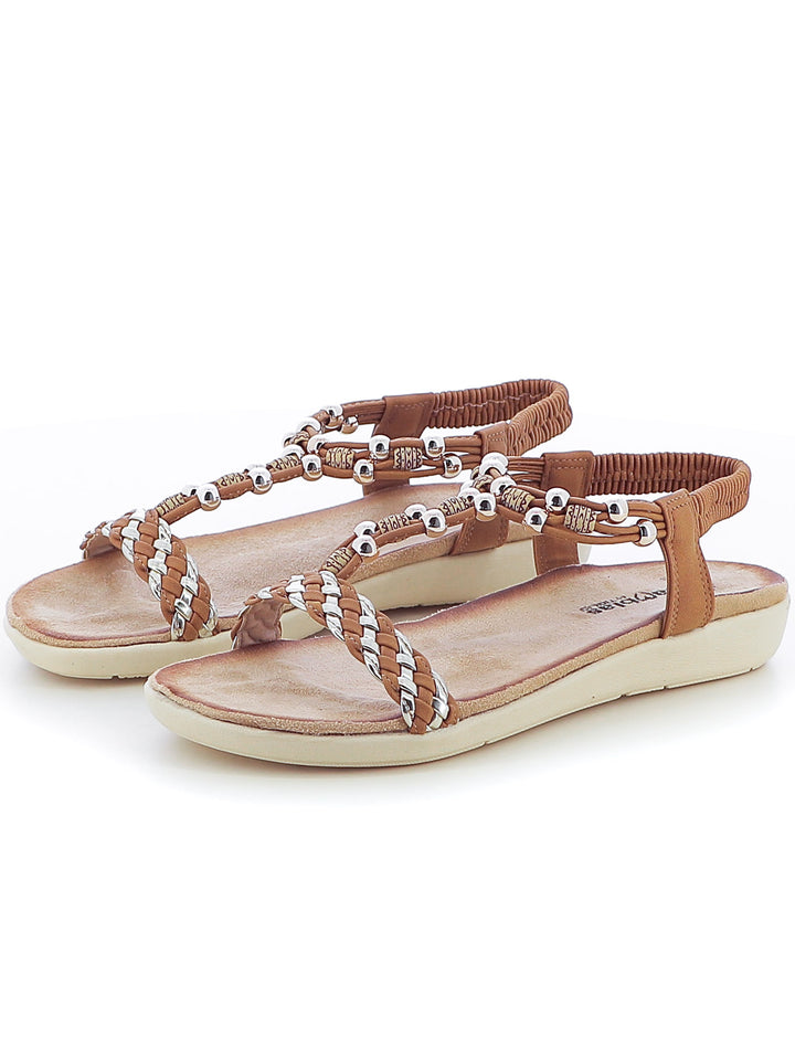 Sandali con t-strap donna RAMBLAS 1343 cuoio | Costa Superstore