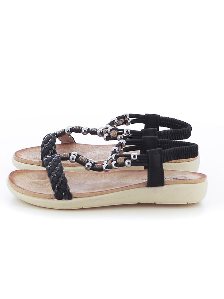 Sandali con t-strap donna RAMBLAS 1343 nero | Costa Superstore