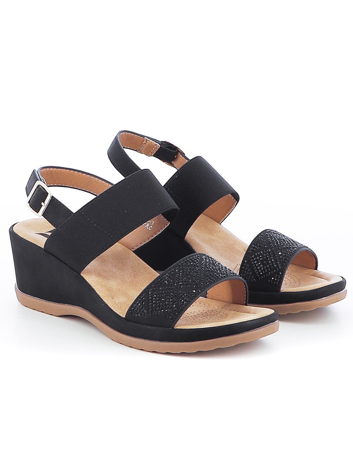 Sandali con cinturino donna RANYA BZ393 nero | Costa Superstore