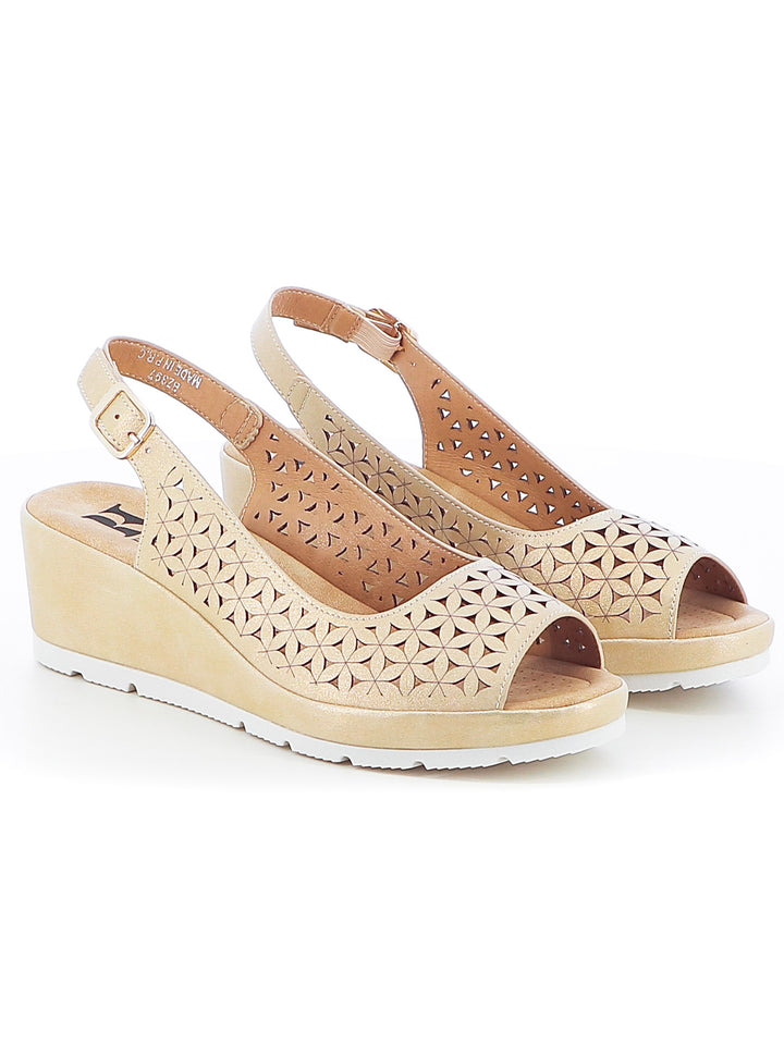 Sandali slingback donna RANYA BZ397 oro | Costa Superstore