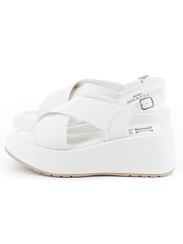 Sandali con cross-strap donna RANYA BZ403 bianco | Costa Superstore