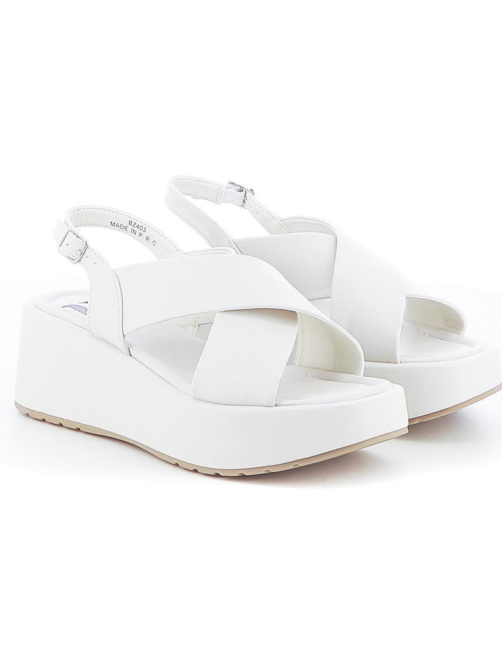 Sandali con cross-strap donna RANYA BZ403 bianco | Costa Superstore
