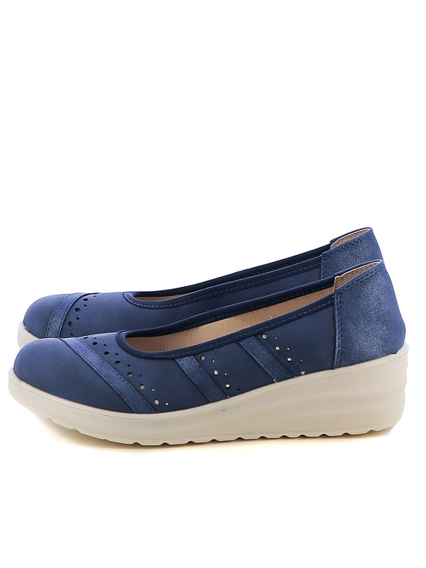 Ballerine a punta tonda donna RANYA MD25S-13A blu | Costa Superstore