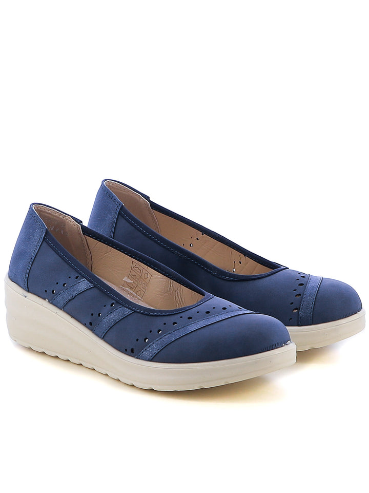 Ballerine a punta tonda donna RANYA MD25S-13A blu | Costa Superstore