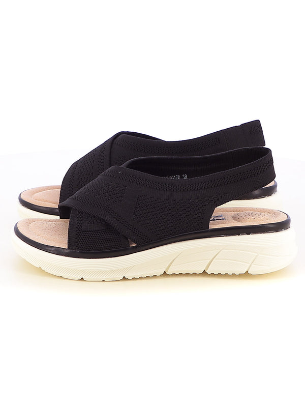 Sandali con cross-strap donna RANYA R22AW00178 nero | Costa Superstore
