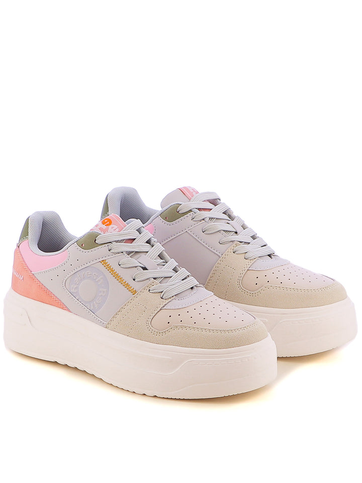 Sneakers stringate donna REFRESH 172408 beige chiaro | Costa Superstore