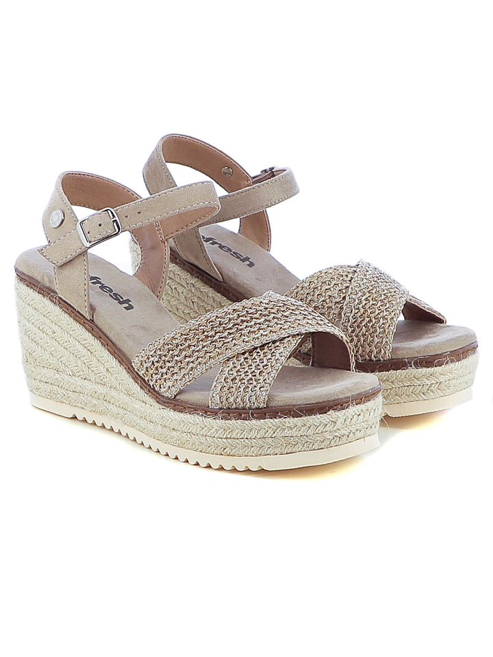 Sandali con cinturino donna REFRESH 172650 beige scuro | Costa Superstore