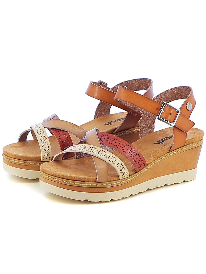 Sandali con cinturino donna REFRESH 172682 cuoio | Costa Superstore