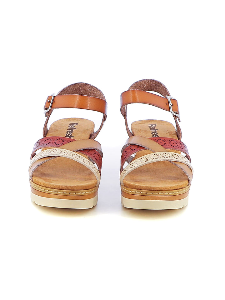 Sandali con cinturino donna REFRESH 172682 cuoio | Costa Superstore