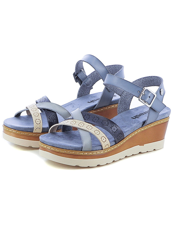 Sandali con cinturino donna REFRESH 172682 azzurro | Costa Superstore