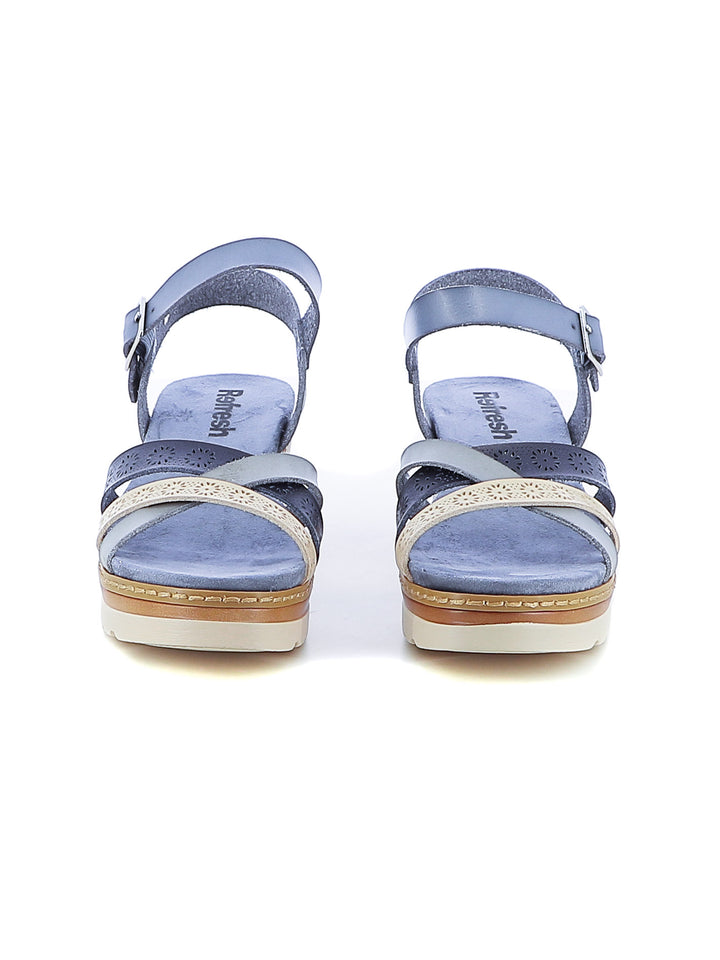 Sandali con cinturino donna REFRESH 172682 azzurro | Costa Superstore