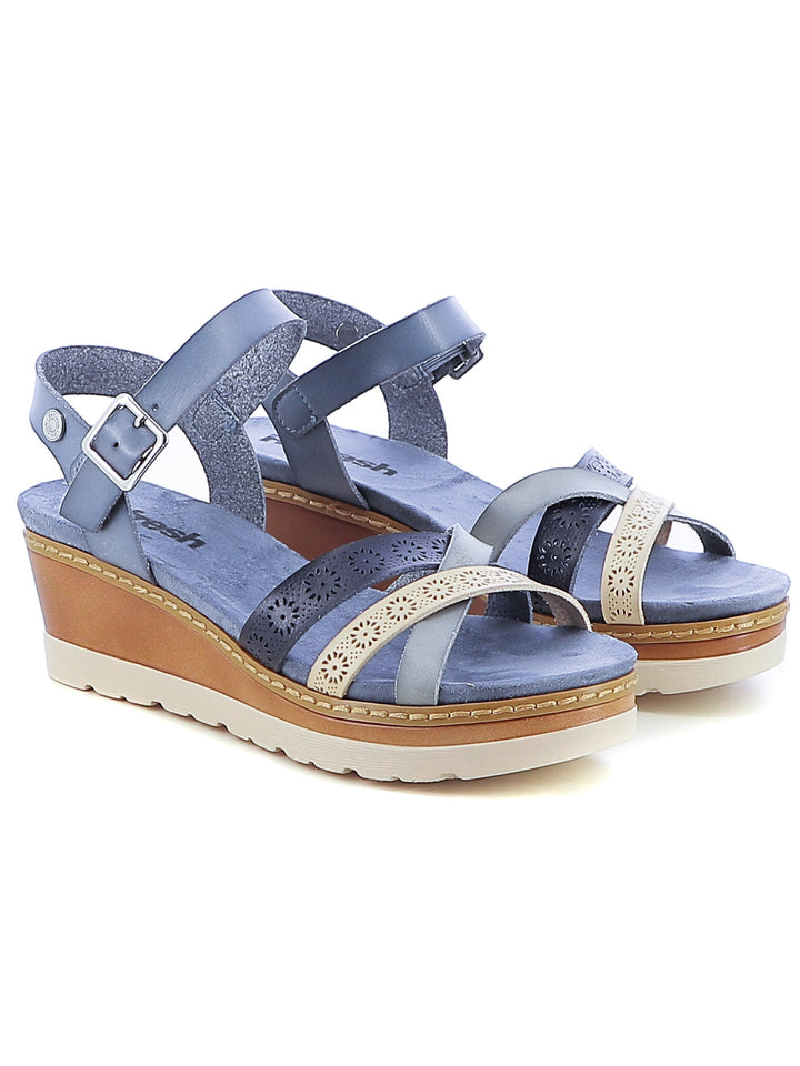 Sandali con cinturino donna REFRESH 172682 azzurro | Costa Superstore
