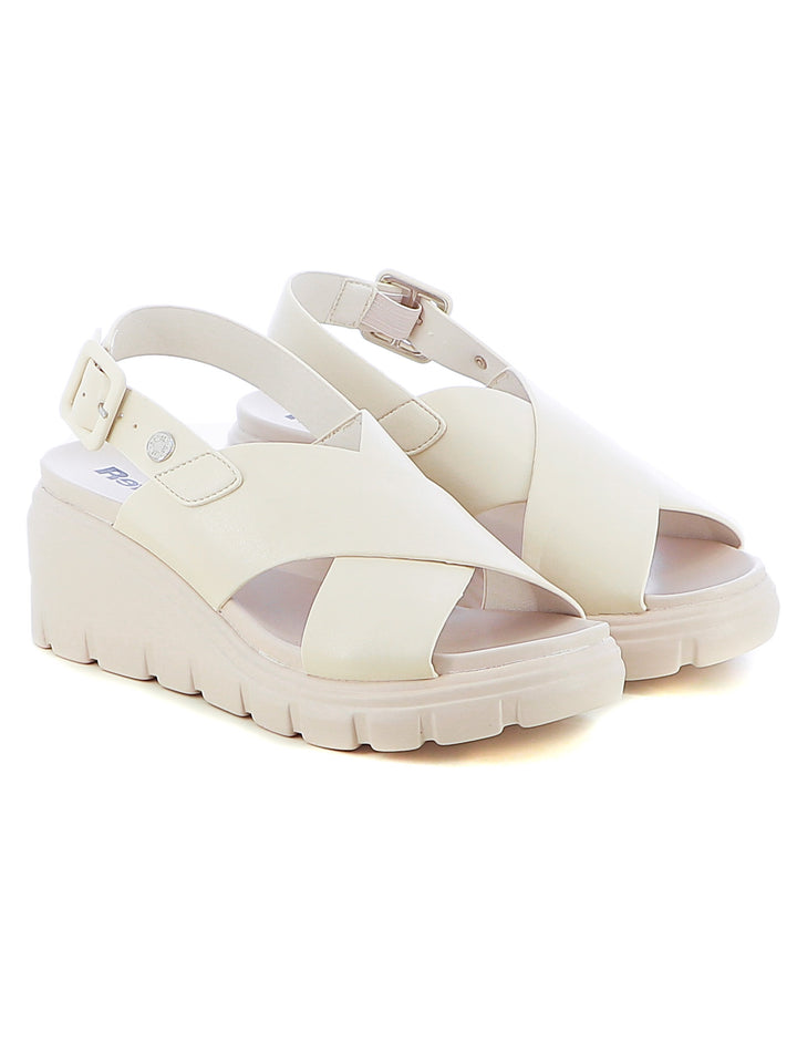 Sandali con cinturino donna REFRESH 172687 grigio chiaro | Costa Superstore
