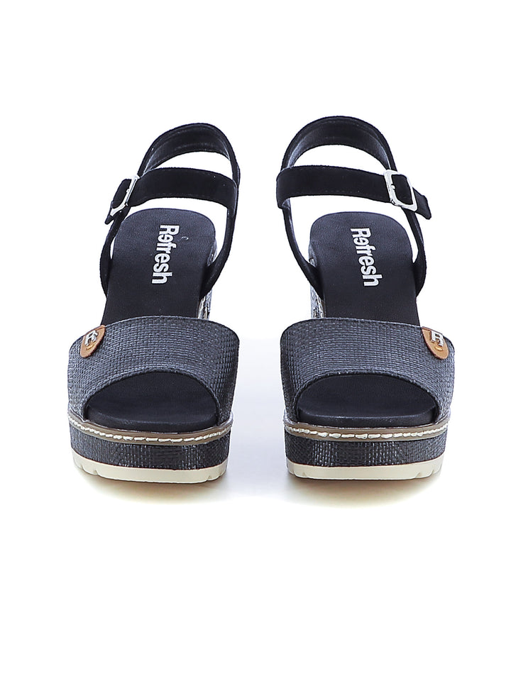 Sandali con cinturino donna REFRESH 172706 nero | Costa Superstore